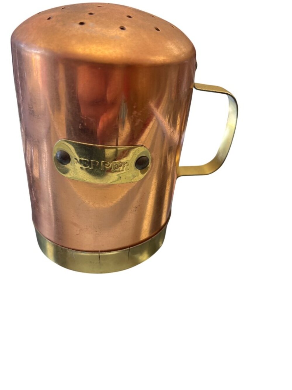 Copper Vintage pepper shaker size 4"x4" SKU 10-055